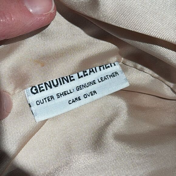 Vintage 80s G-III Padded Shoulder Motorcycle Leather Biker Jacket - Picture 11 of 15